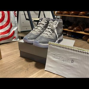 Cool Grey Air Jordans 11s size 11